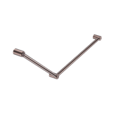 Mecca Care 32mm Dda Nero Grab Rail Set 45 Degree 750X900mm - Brushed Bronze